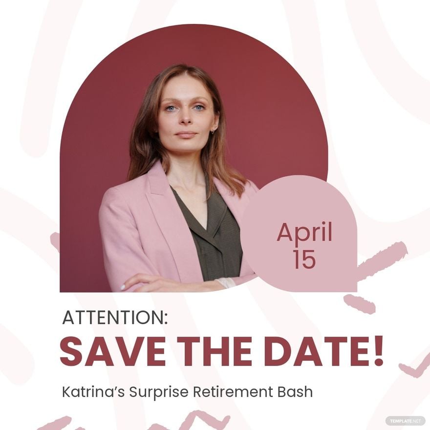 Save The Date Announcement Instagram Post Template