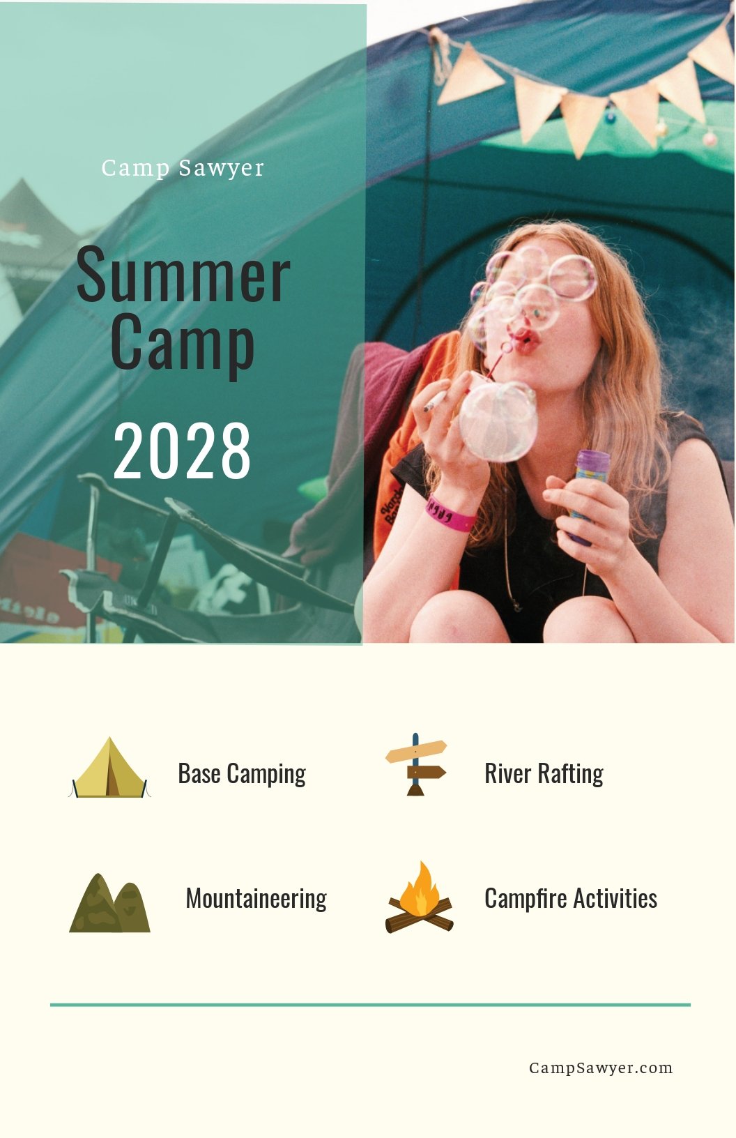 Free Summer Camp Poster Design Template.jpe