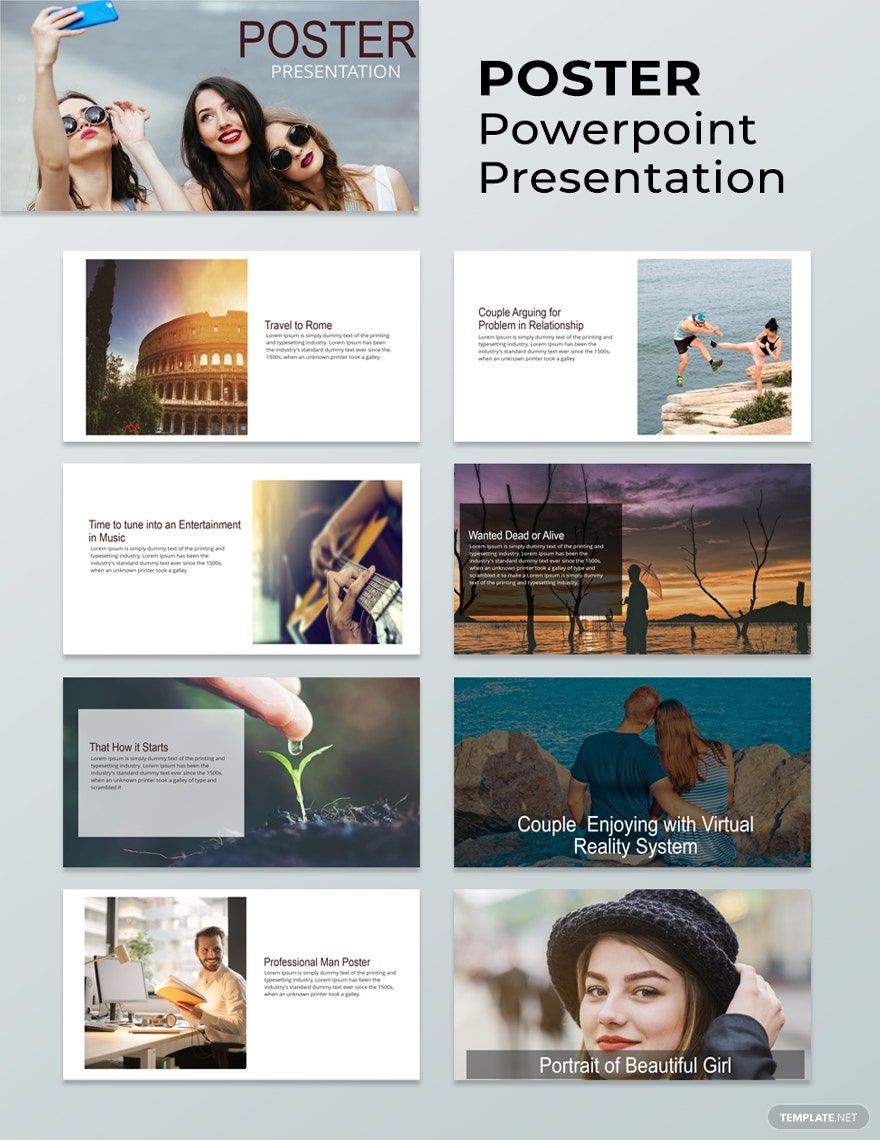 Poster Powerpoint Presentation Template