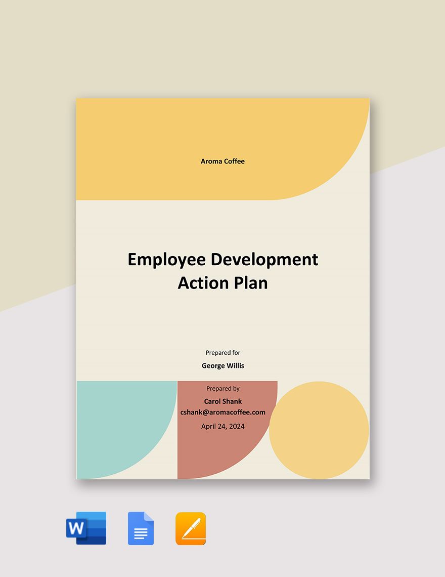 Employee Development Action Plan Template