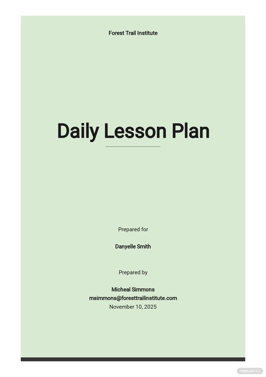 Primary School Daily Lesson Plan Template Google Docs Word Apple Mapeh 