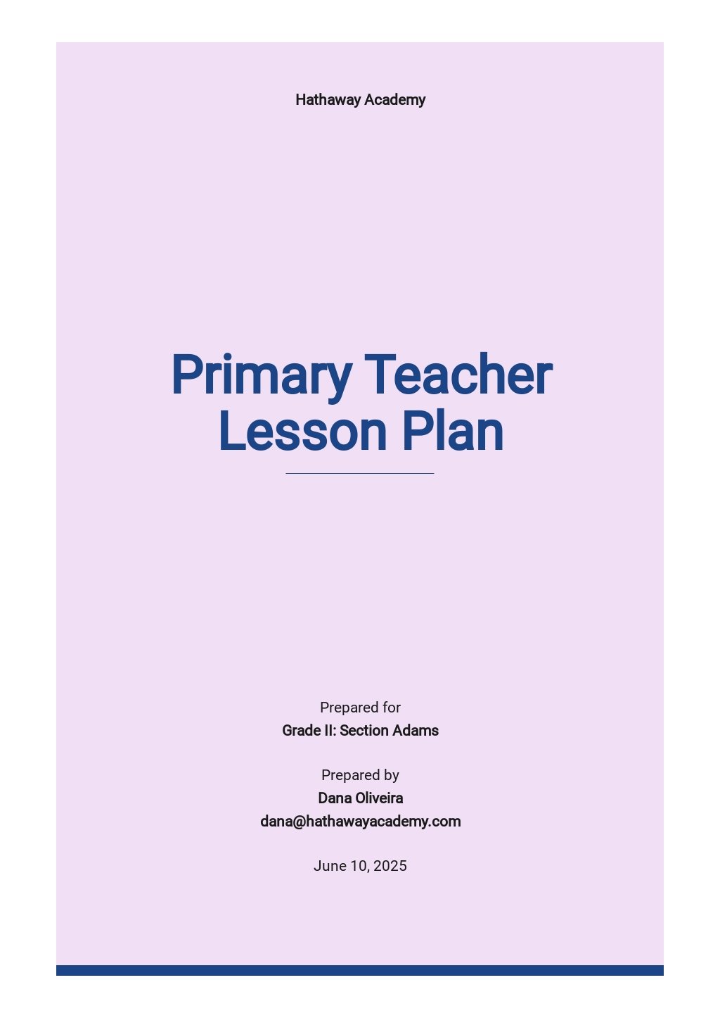 lesson planning grade book template