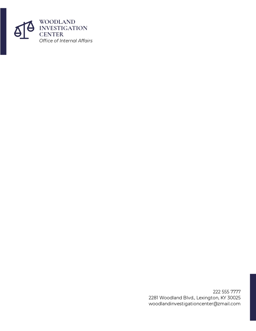 Attorney at Law Letterhead Template Illustrator, InDesign, Word
