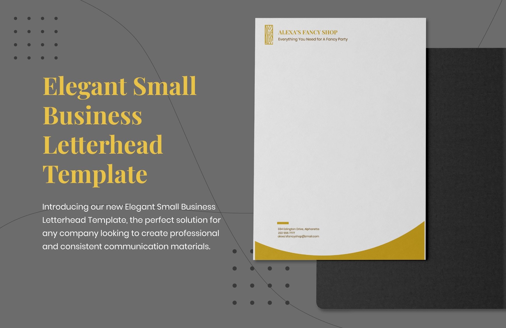Free Elegant Small Business Letterhead Template