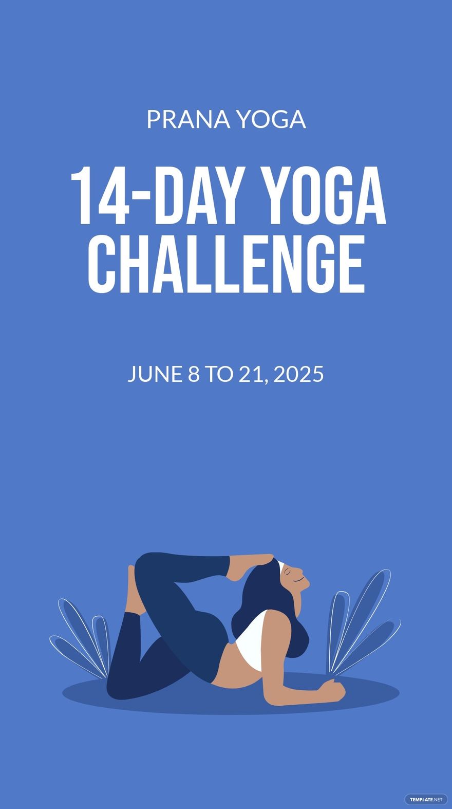 Yoga Challenge Whatsapp Post Template
