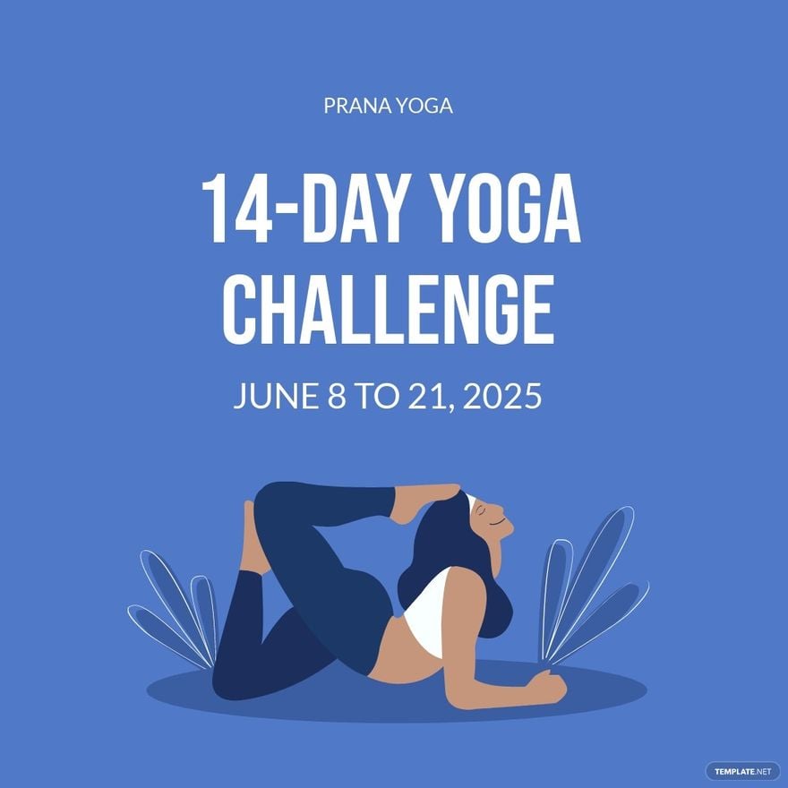 Yoga Challenge Instagram Post Template