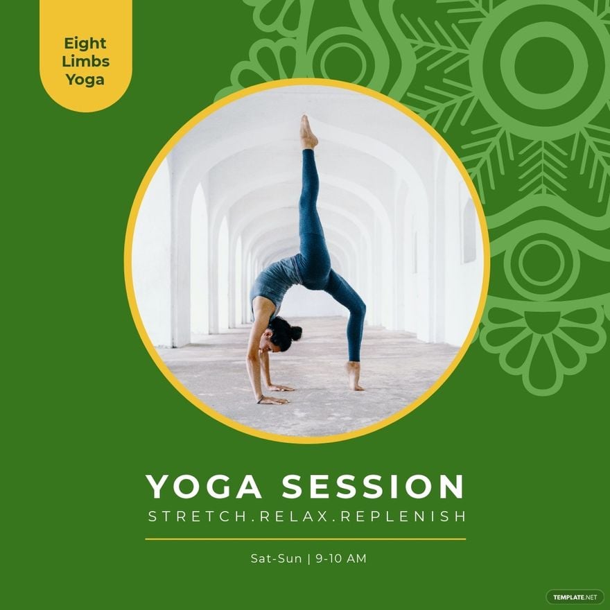 Free Yoga Classes Promotion Instagram Post Template