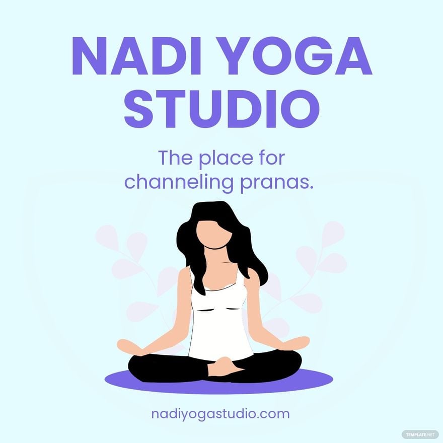 Yoga Studio Linkedin Post Template