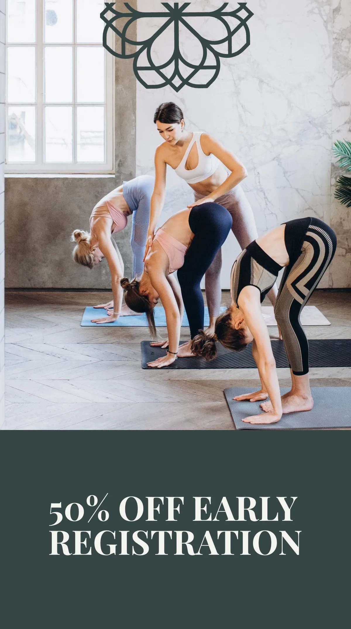 Free Yoga Classes Offer Instagram Story Template to Edit Online