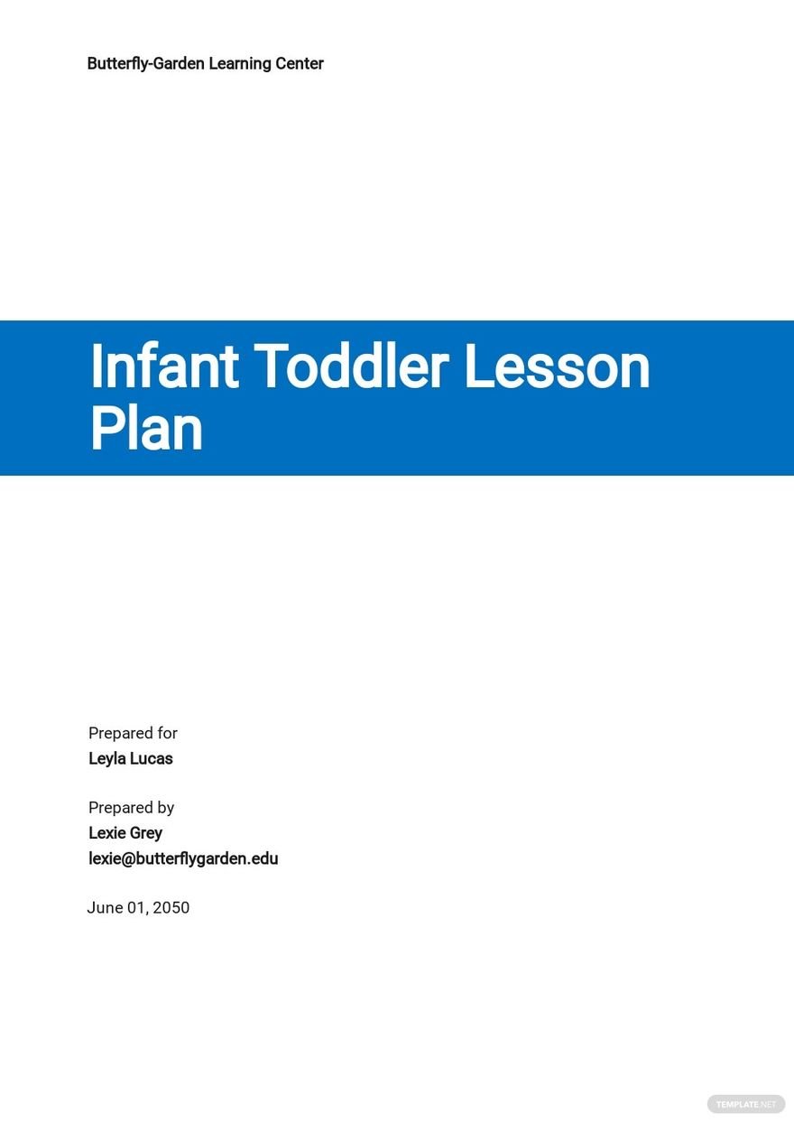 FREE Free Blank Infant Lesson Plan Template Google Docs, Word