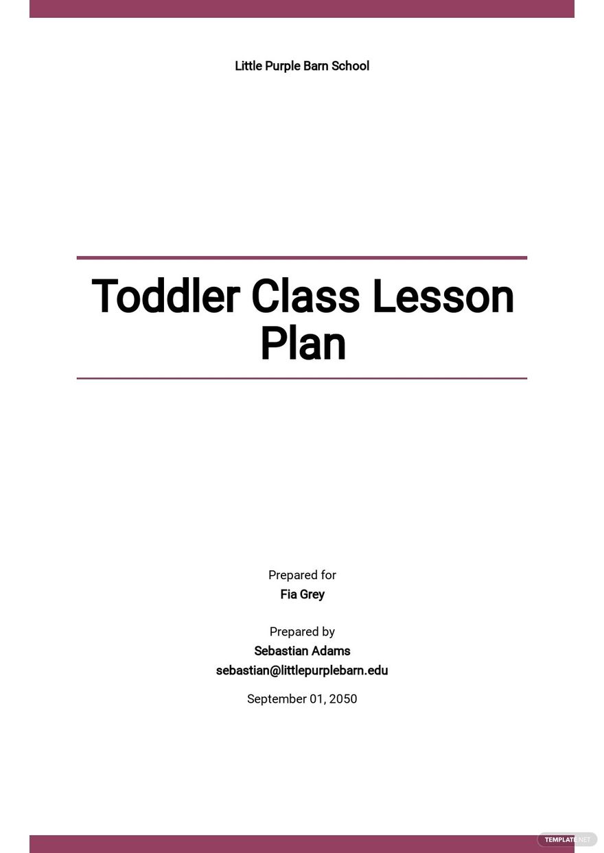 Free Creative Curriculum Toddler Lesson Plan Template - Google Docs ...