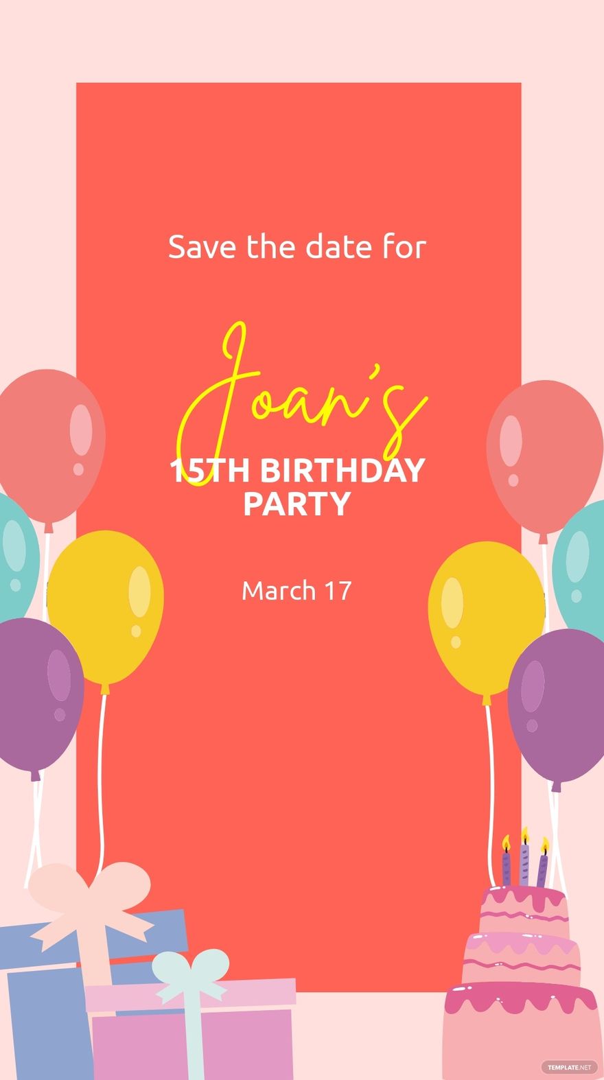 Save The Date Party Instagram Story