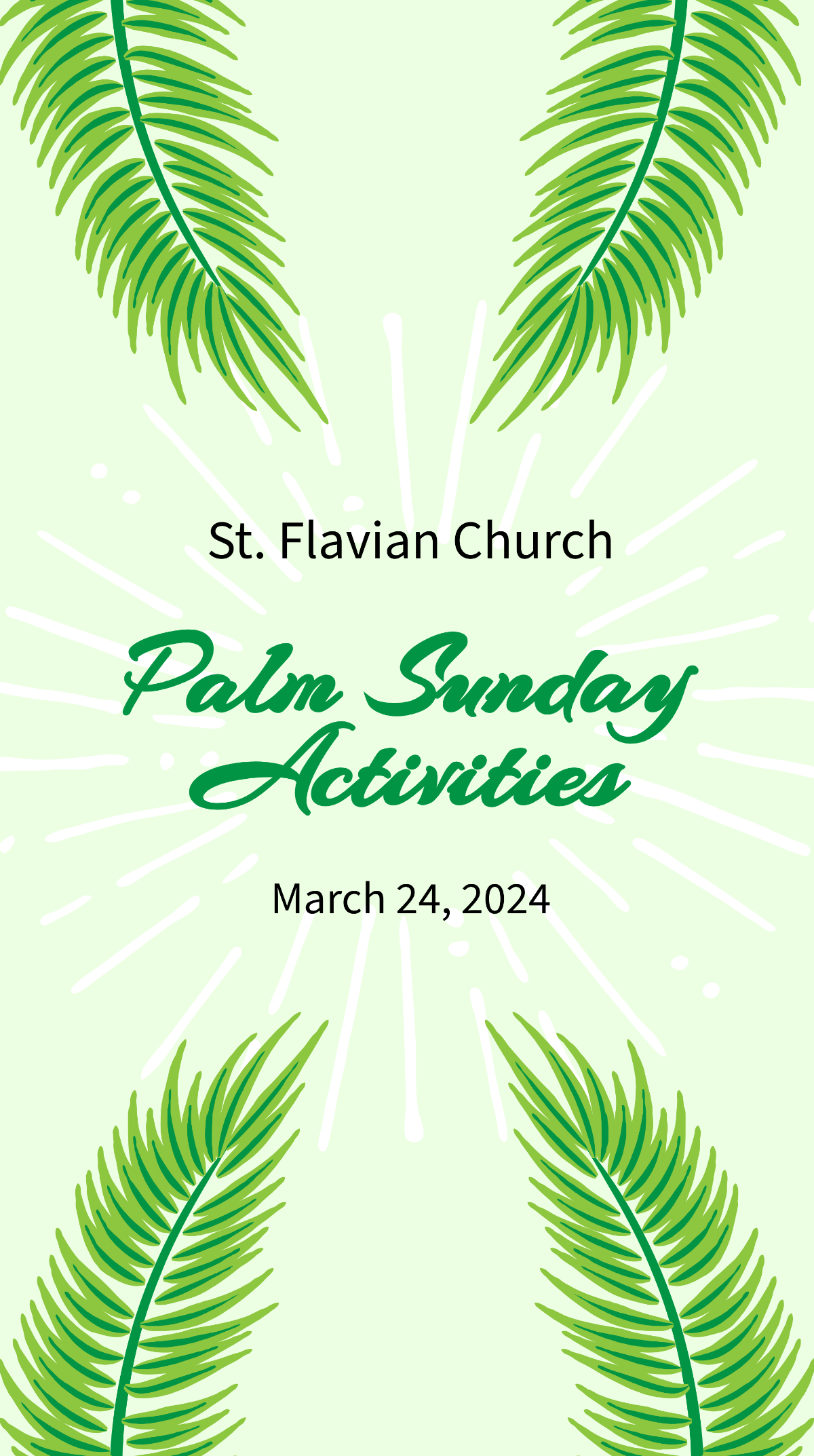 Palm Sunday Event Whatsapp Post