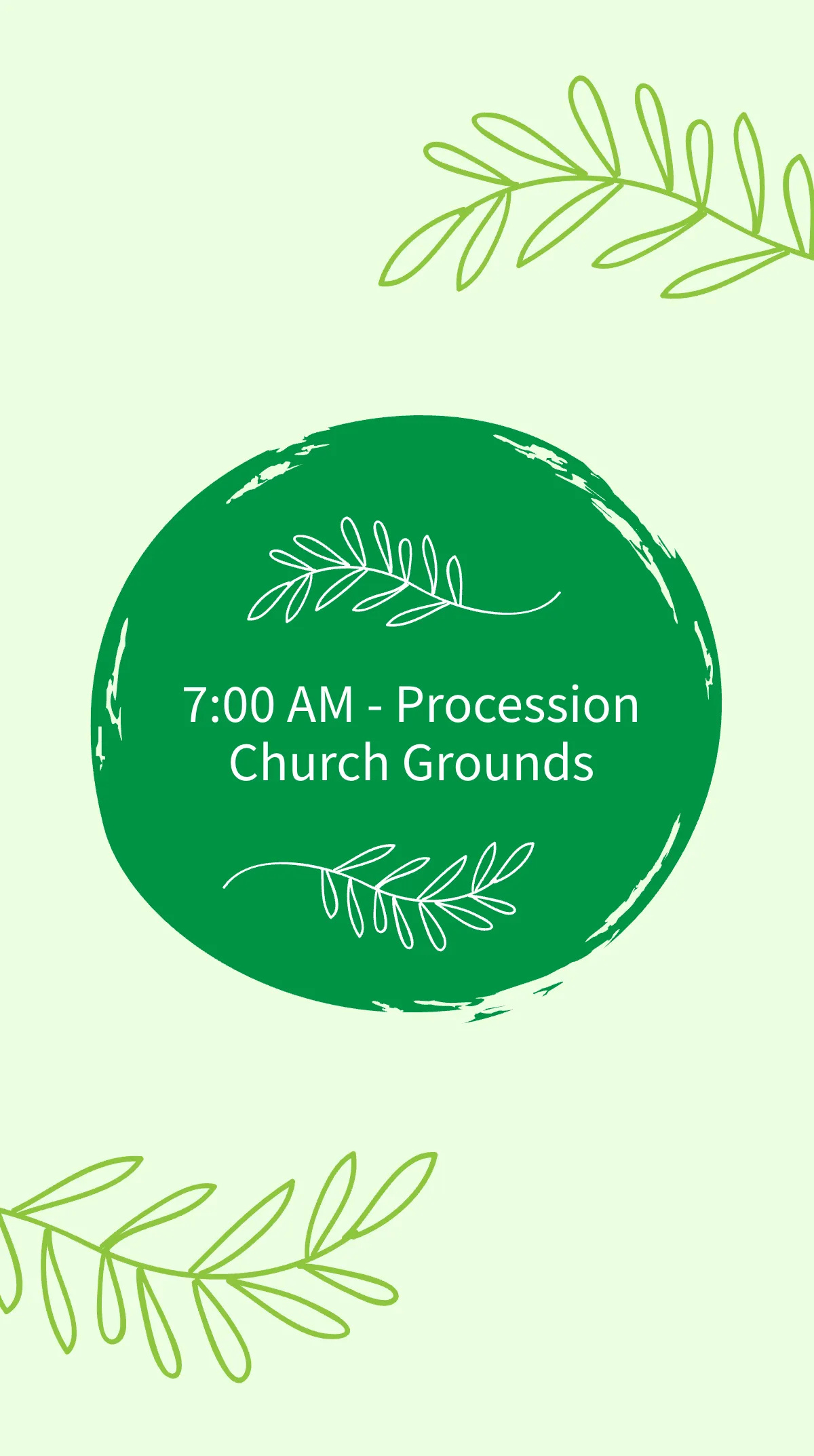 Free Palm Sunday Event Instagram Story Template to Edit Online