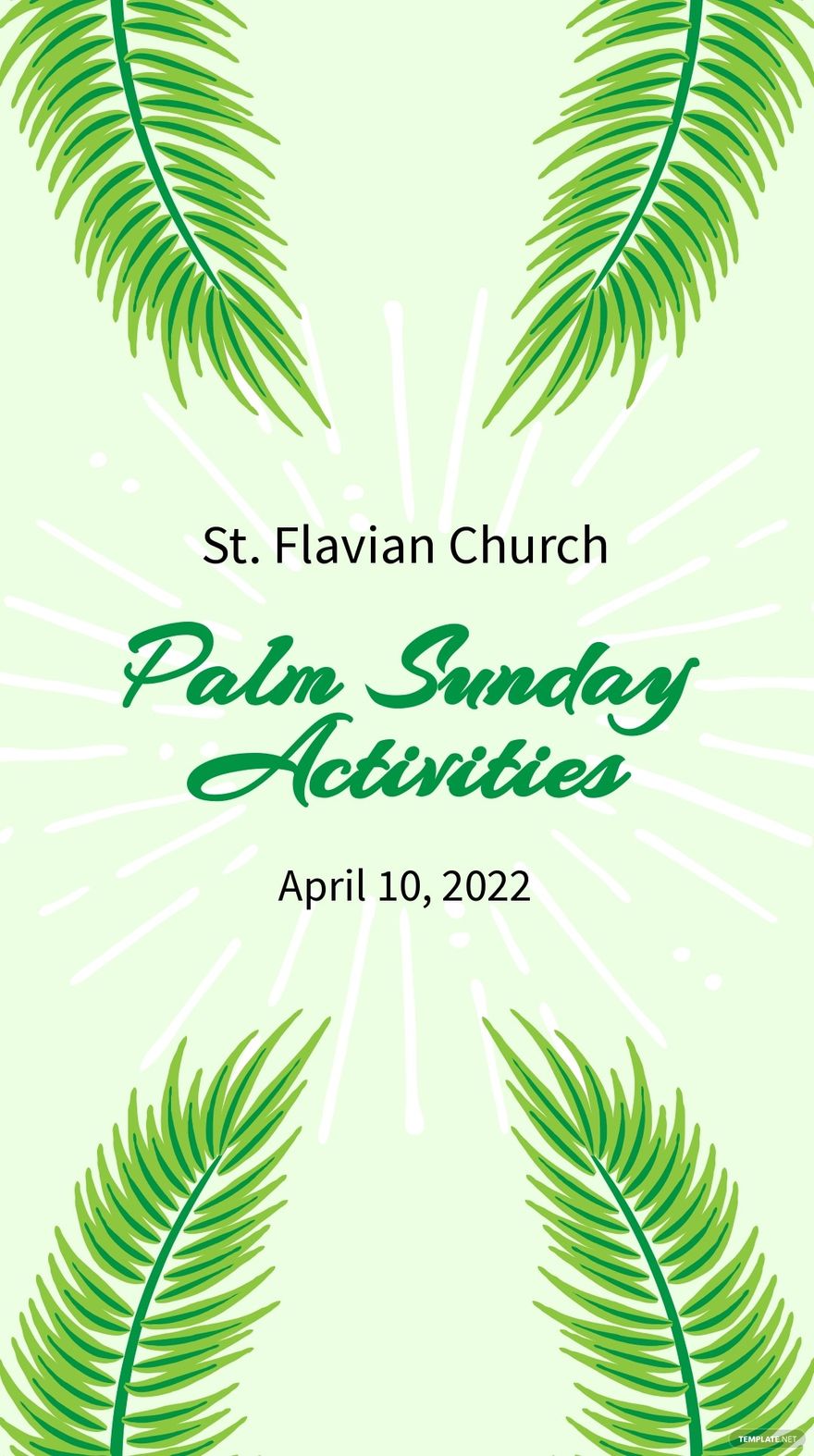 Palm Sunday Event Instagram Story Template