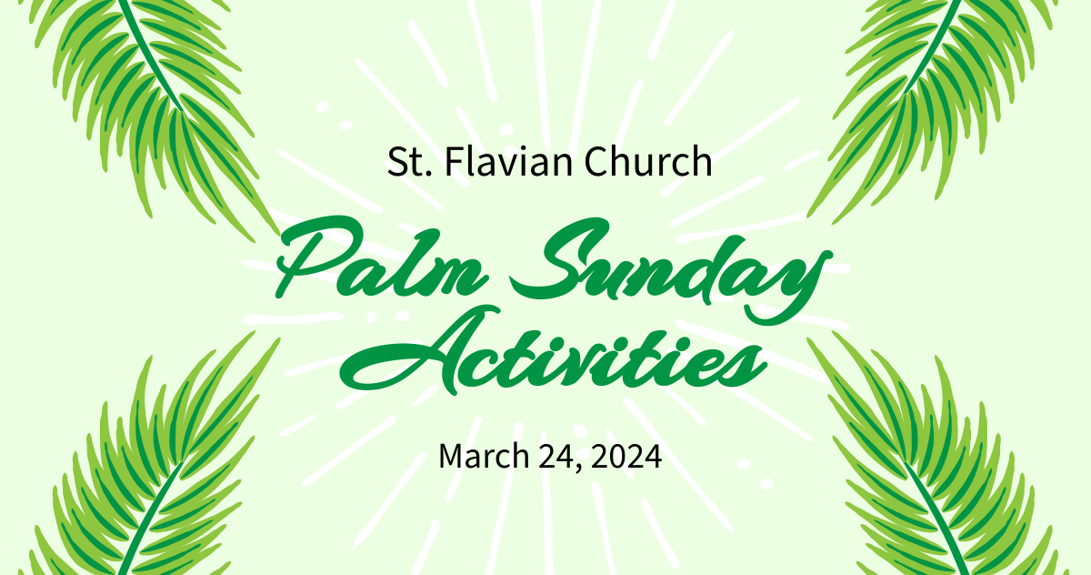 Free Palm Sunday Event Facebook Post Template