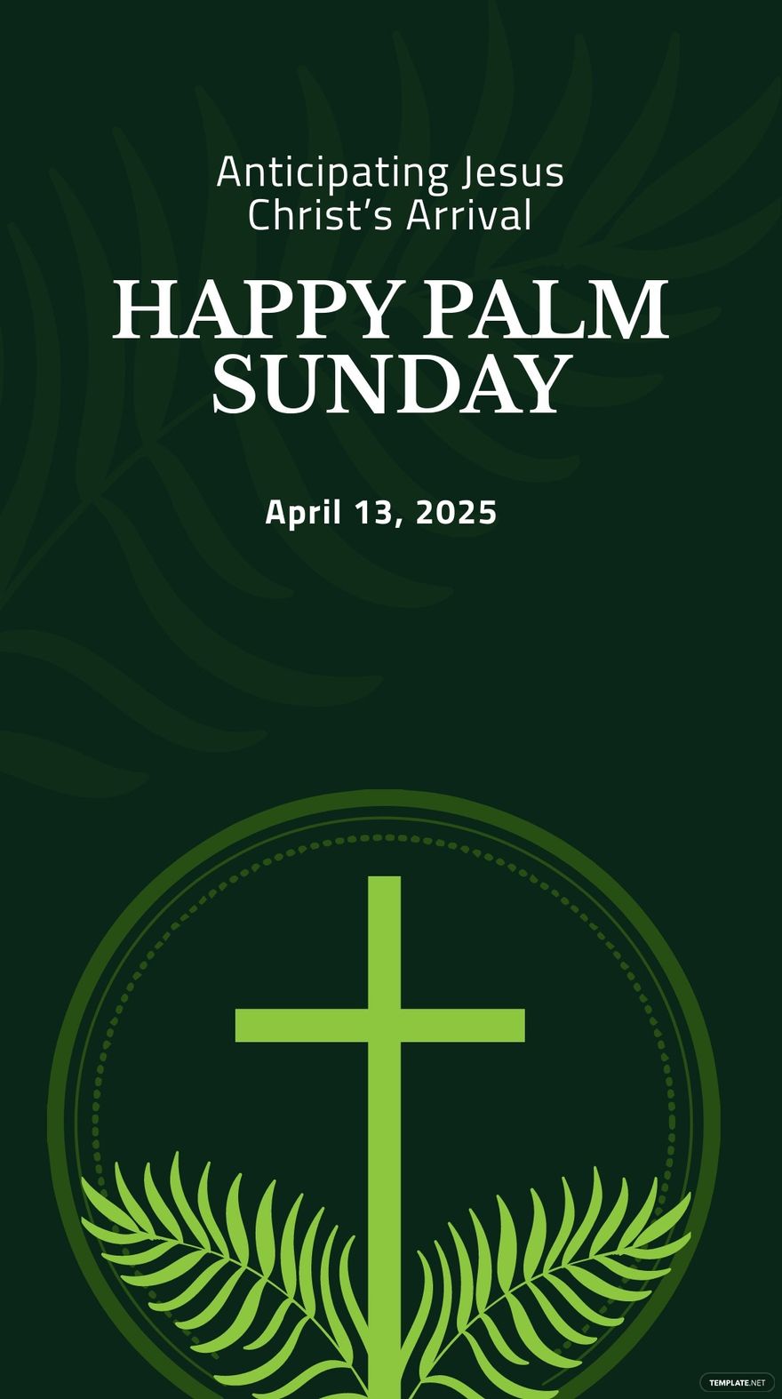 Palm Sunday Facebook Event Cover Template - PSD | Template.net