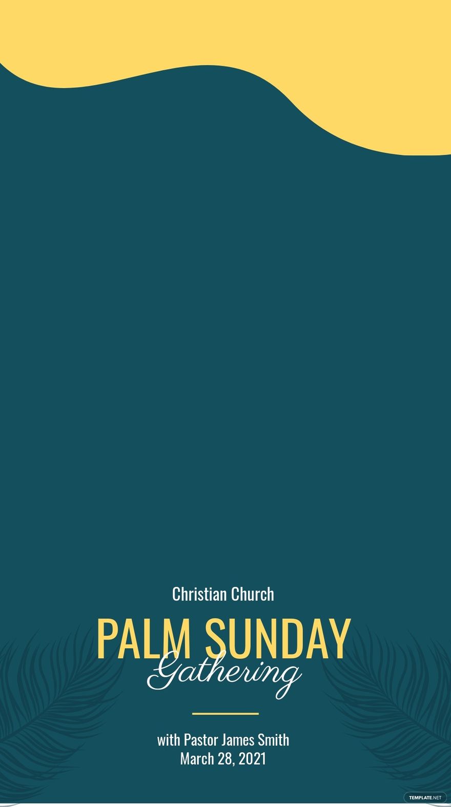 Free Palm Sunday Celebration Snapchat Geofilter Template