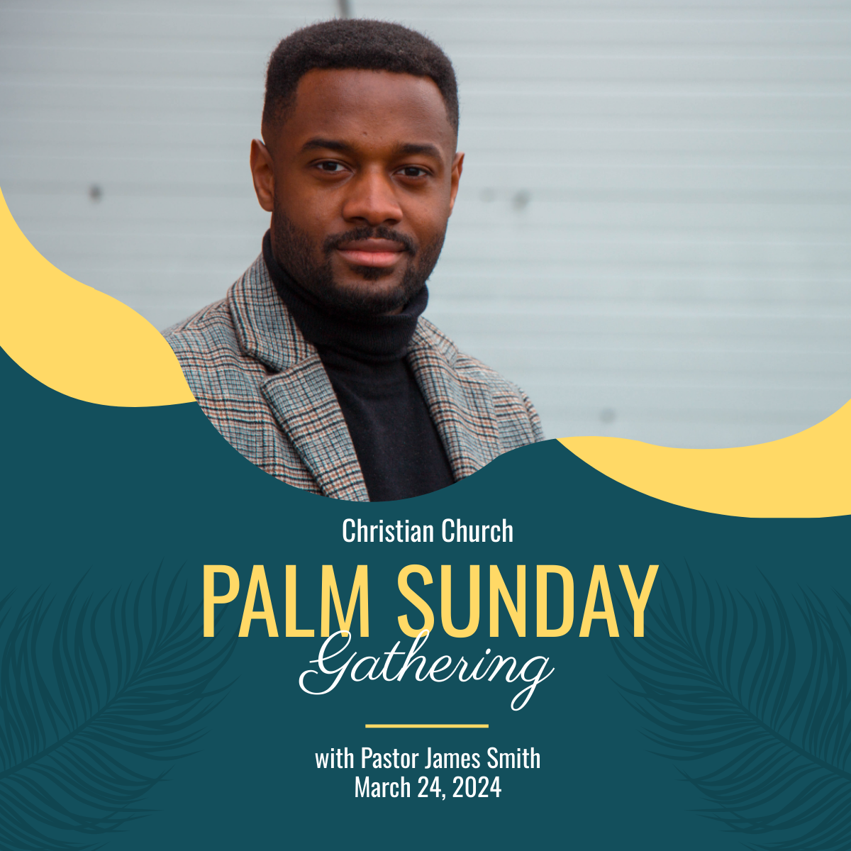 Free Palm Sunday Celebration Linkedin Post Template
