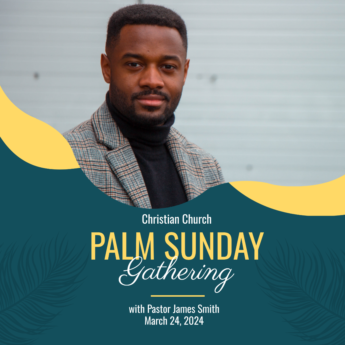 Free Palm Sunday Celebration Instagram Post Template