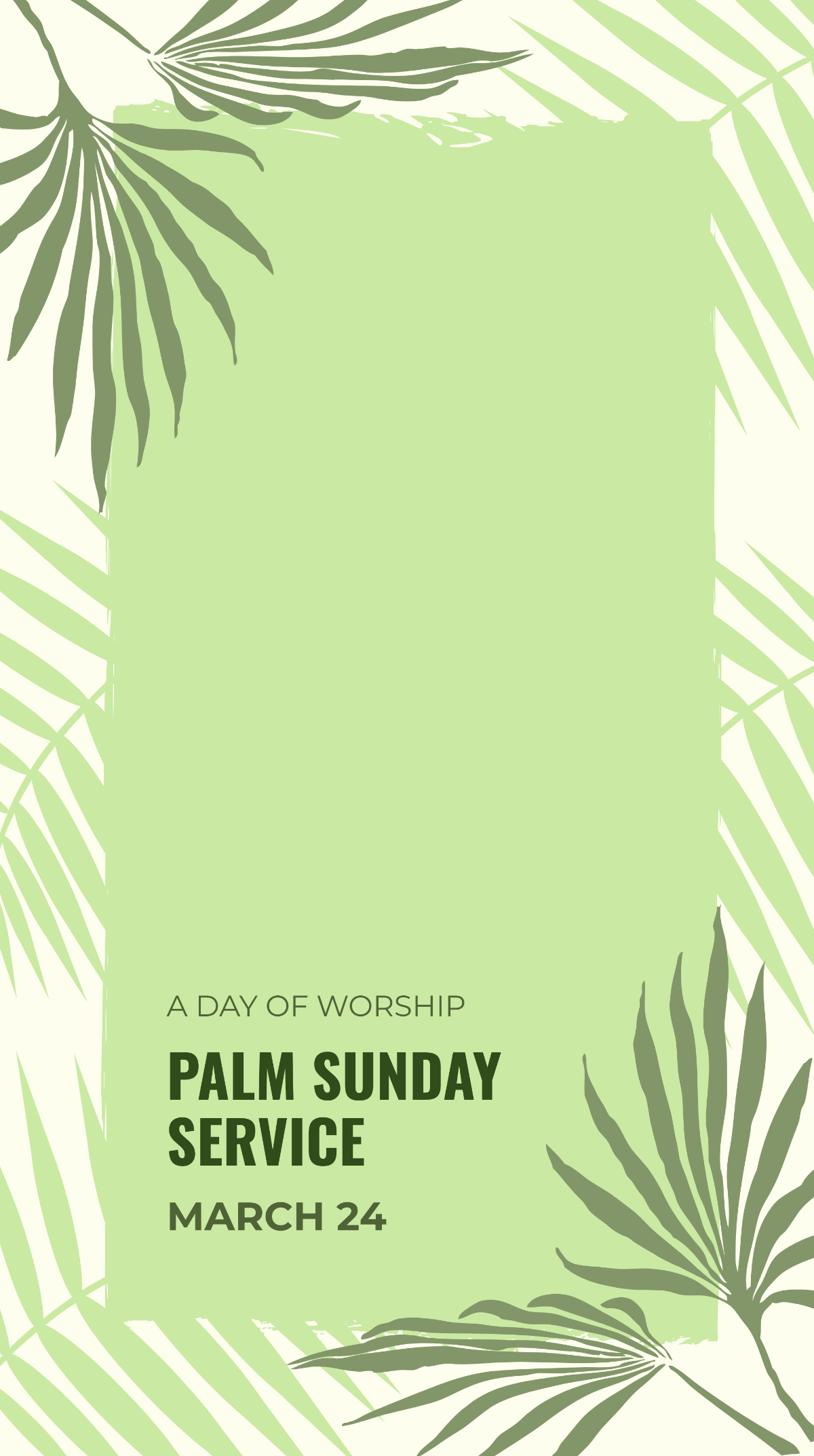 Palm Sunday Service Snapchat Geofilter