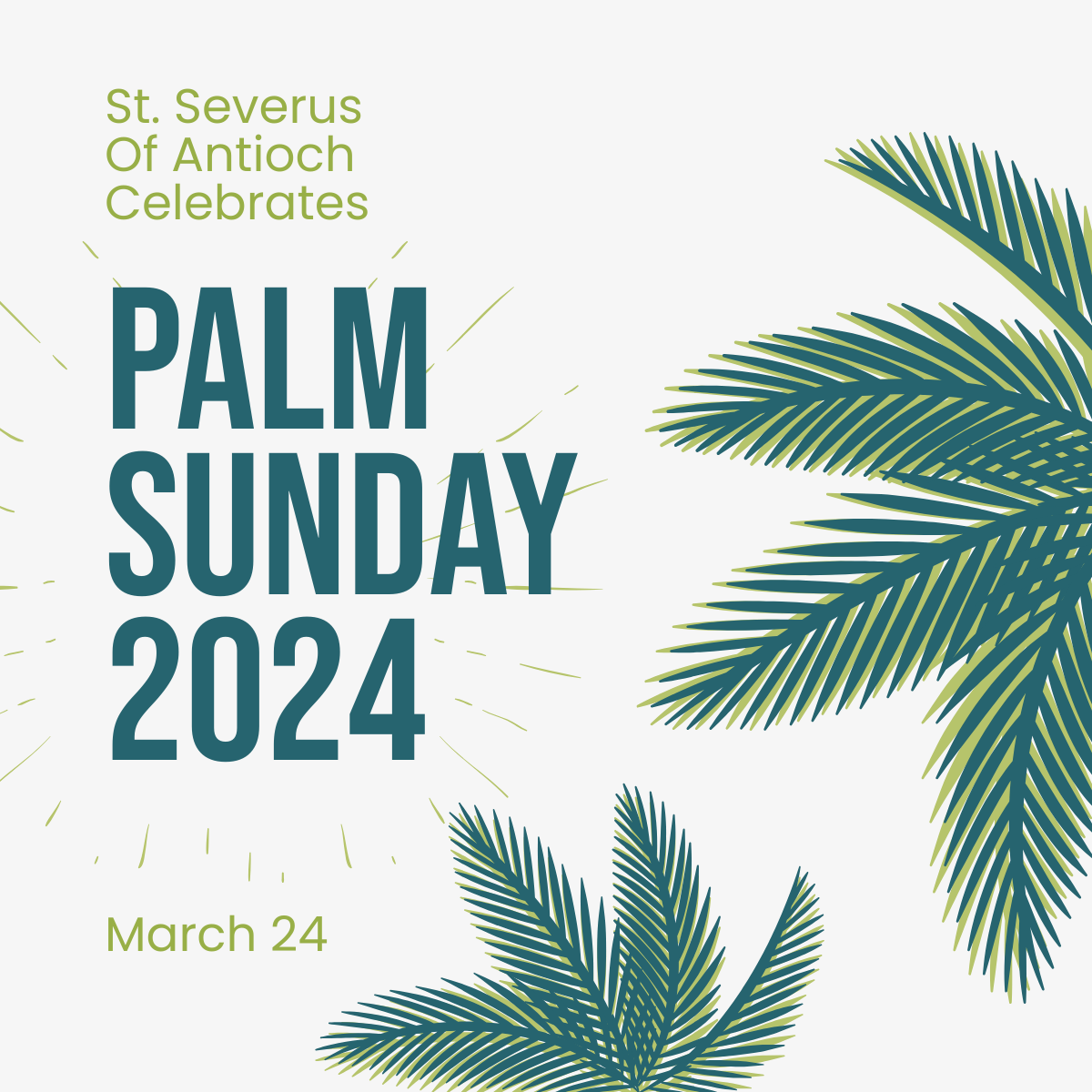 Palm Sunday Church Linkedin Post