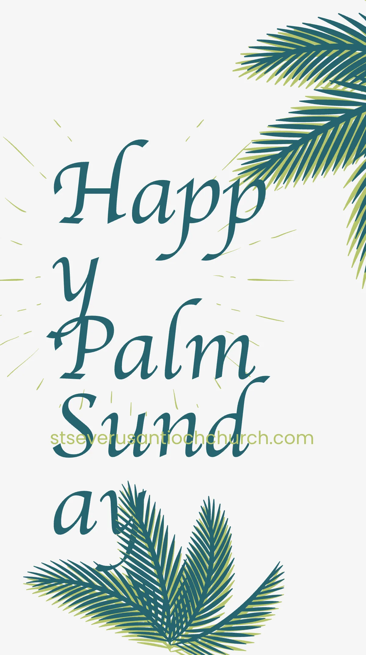 Free Palm Sunday Church Instagram Story Template to Edit Online