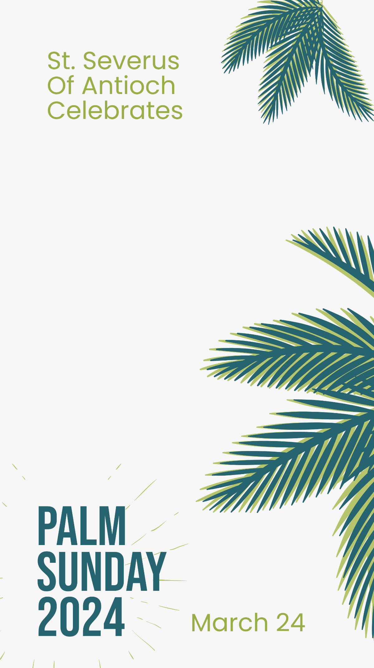 Palm Sunday Church Snapchat Geofilter Template