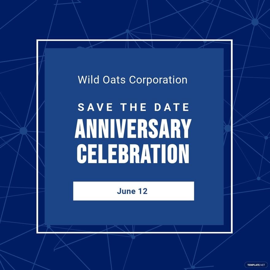 Free Business Save The Date Linkedin Post Template