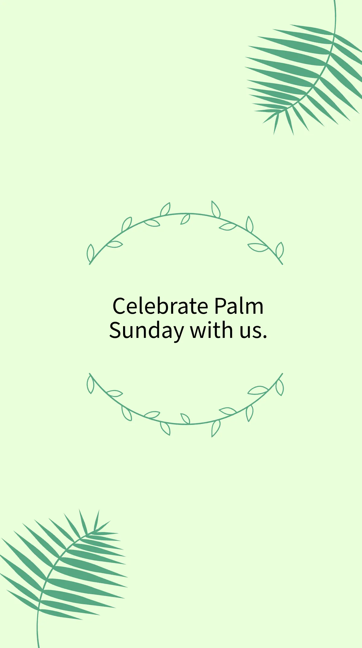 Palm Sunday Quote Instagram Story Template