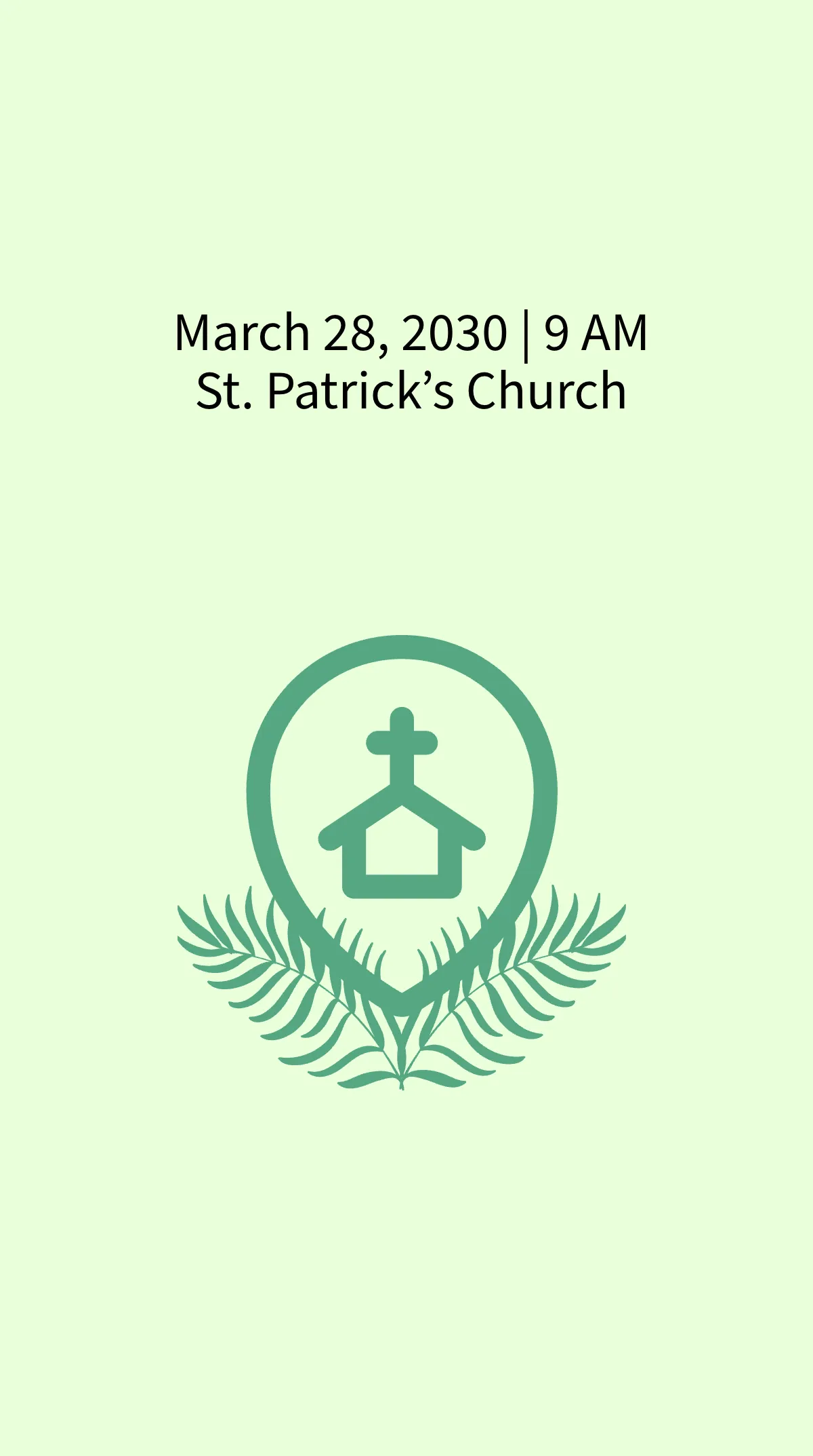 Palm Sunday Quote Instagram Story Template