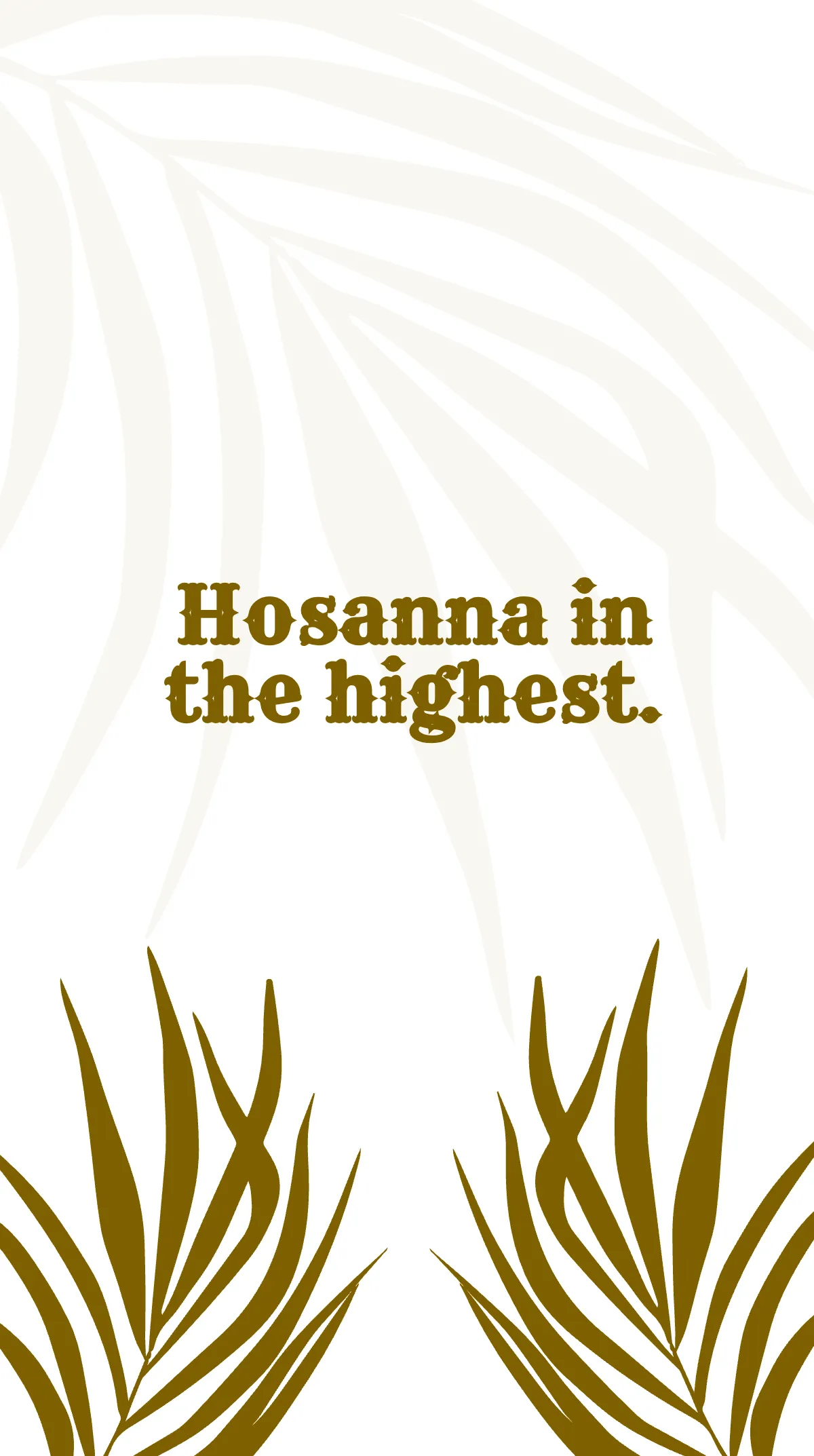 Free Vintage Palm Sunday Instagram Story Template to Edit Online