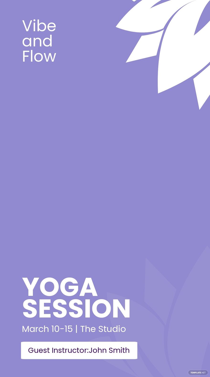 Yoga Instructor Snapchat Geofilter Template