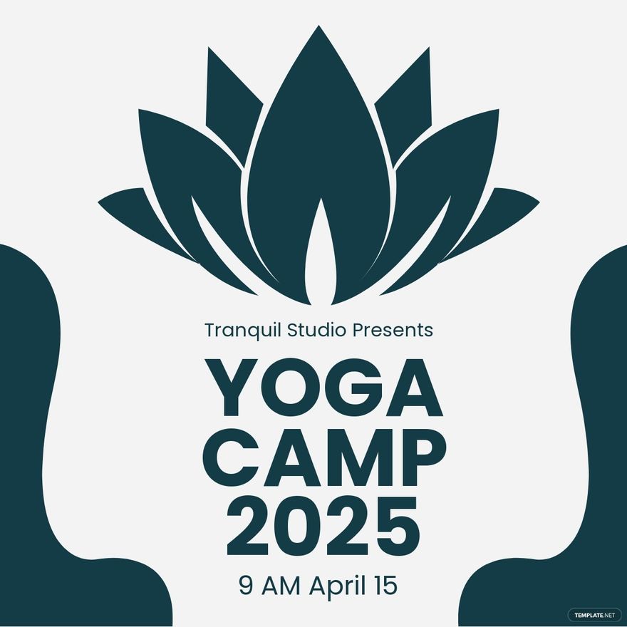 Yoga Camp Linkedin Post Template