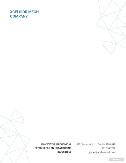 Blank Business Letterhead Template in Google Docs, Word - Download | Template.net