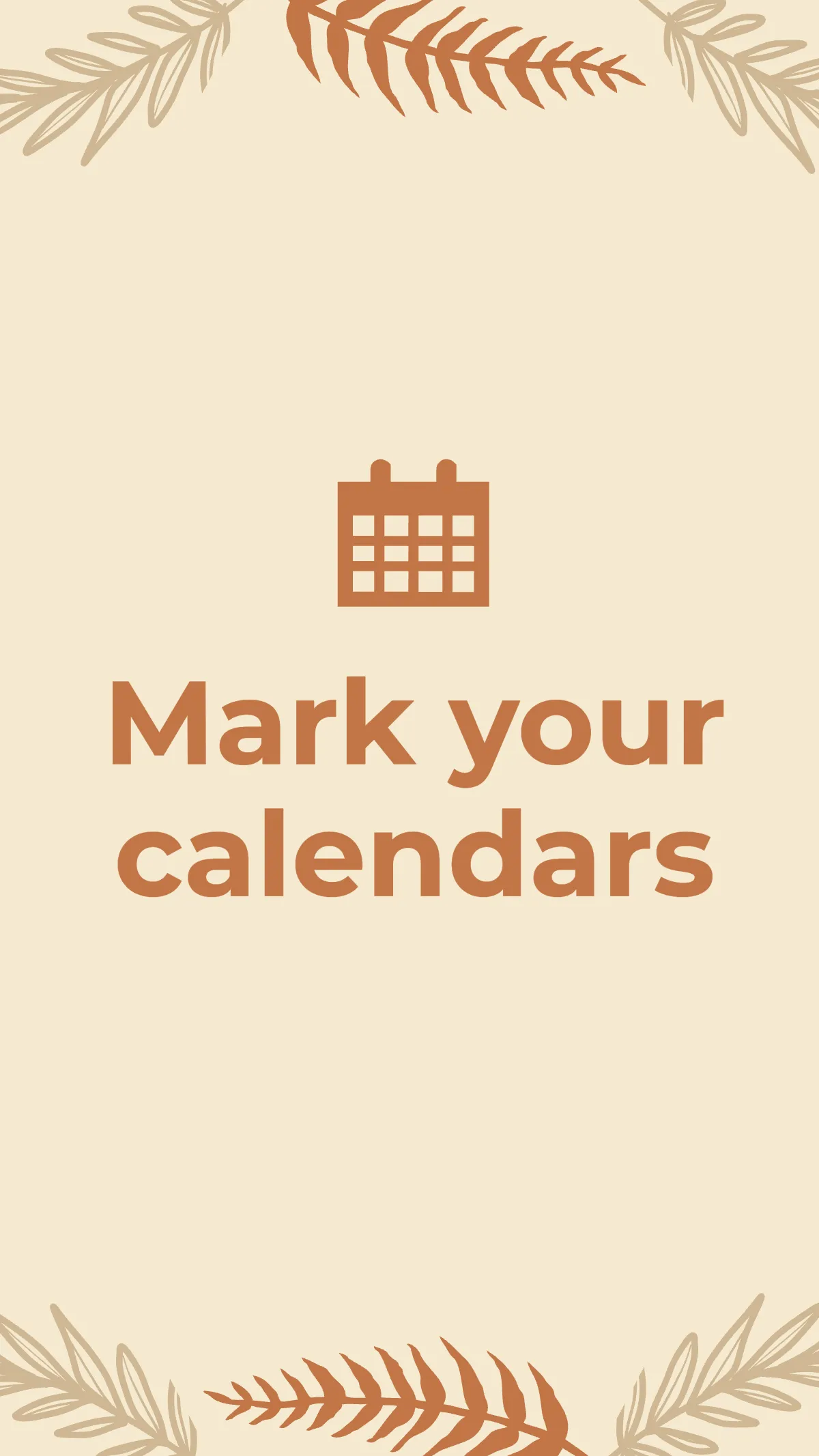 Free Rustic Save The Date Instagram Story Template to Edit Online