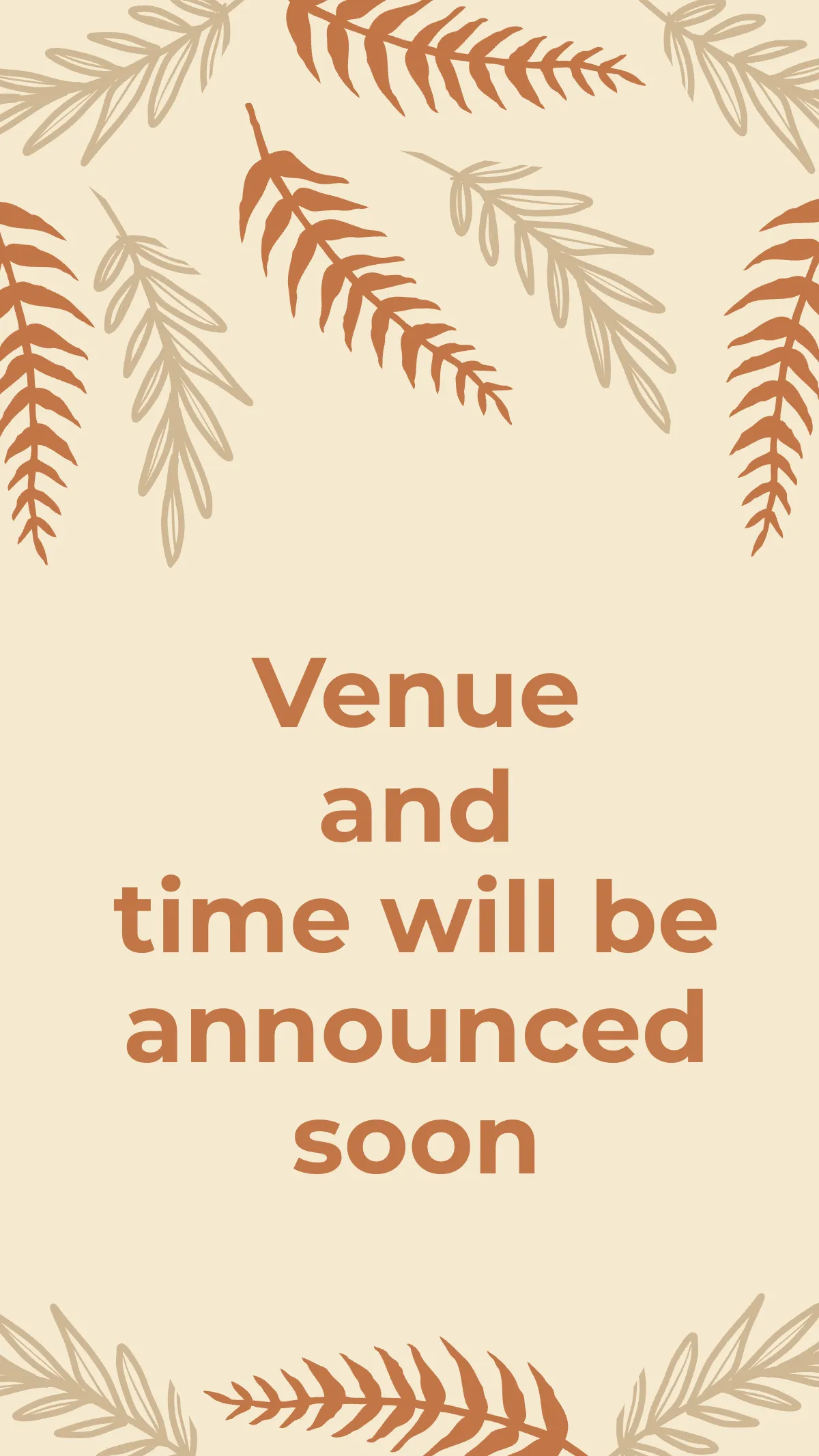 Free Rustic Save The Date Instagram Story Template to Edit Online