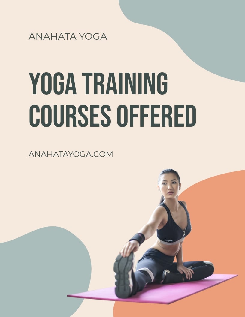 Yoga Training Flyer Template in Word, Google Docs, PSD, Publisher