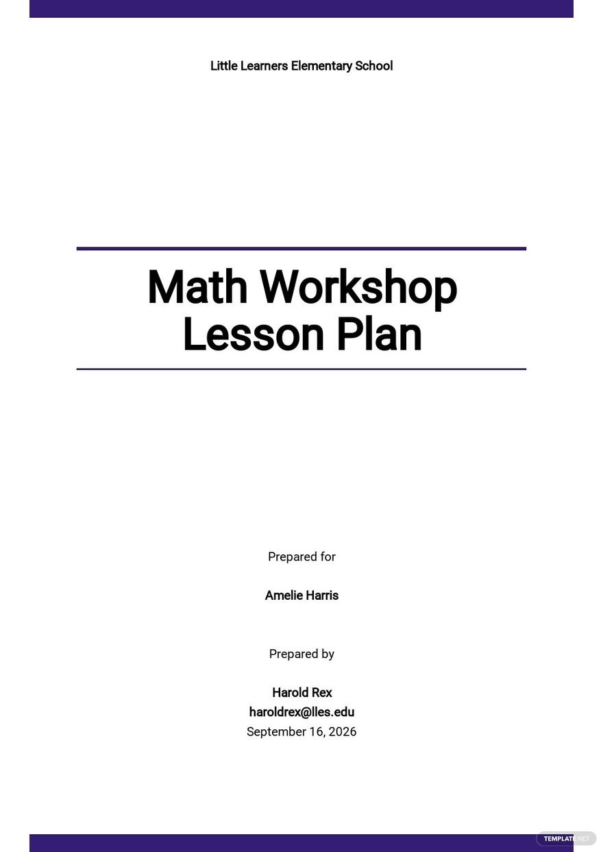 Math Workshop Lesson Plan Template.jpe