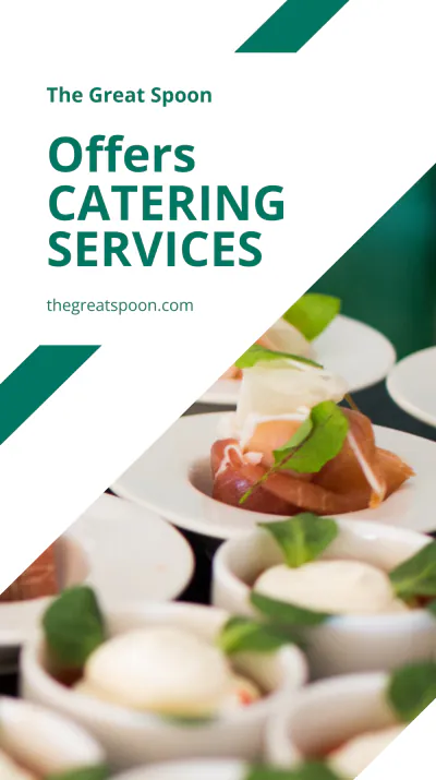Free Modern Catering Instagram Story Template to Edit Online