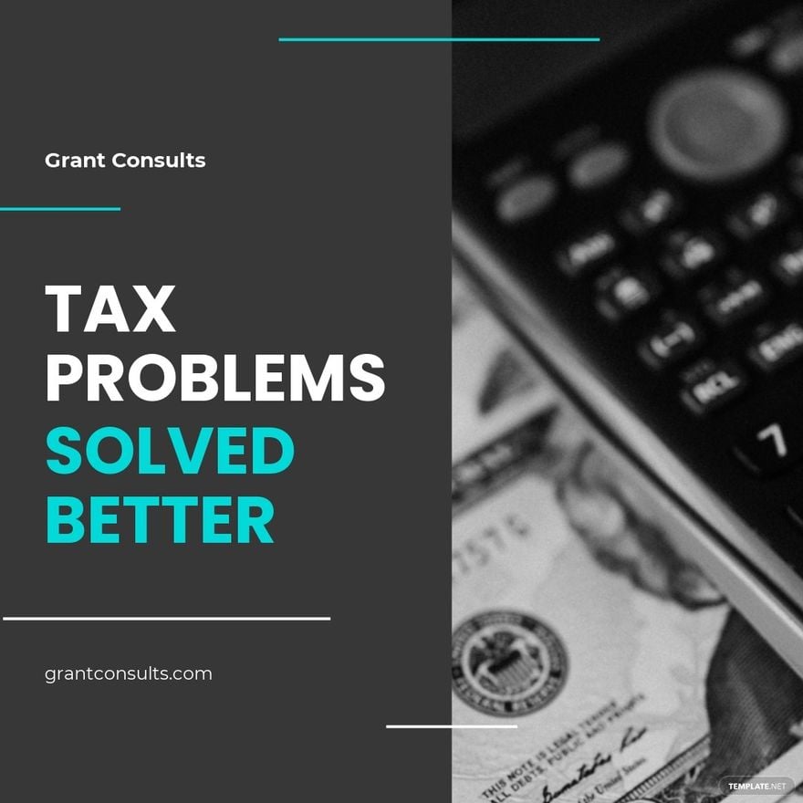 Tax Consulting Instagram Post Template