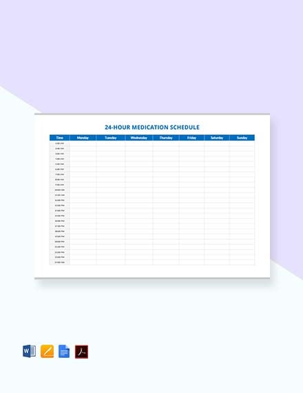 Free 24 Hour Shift Schedule Template Google Docs Word Apple Pages