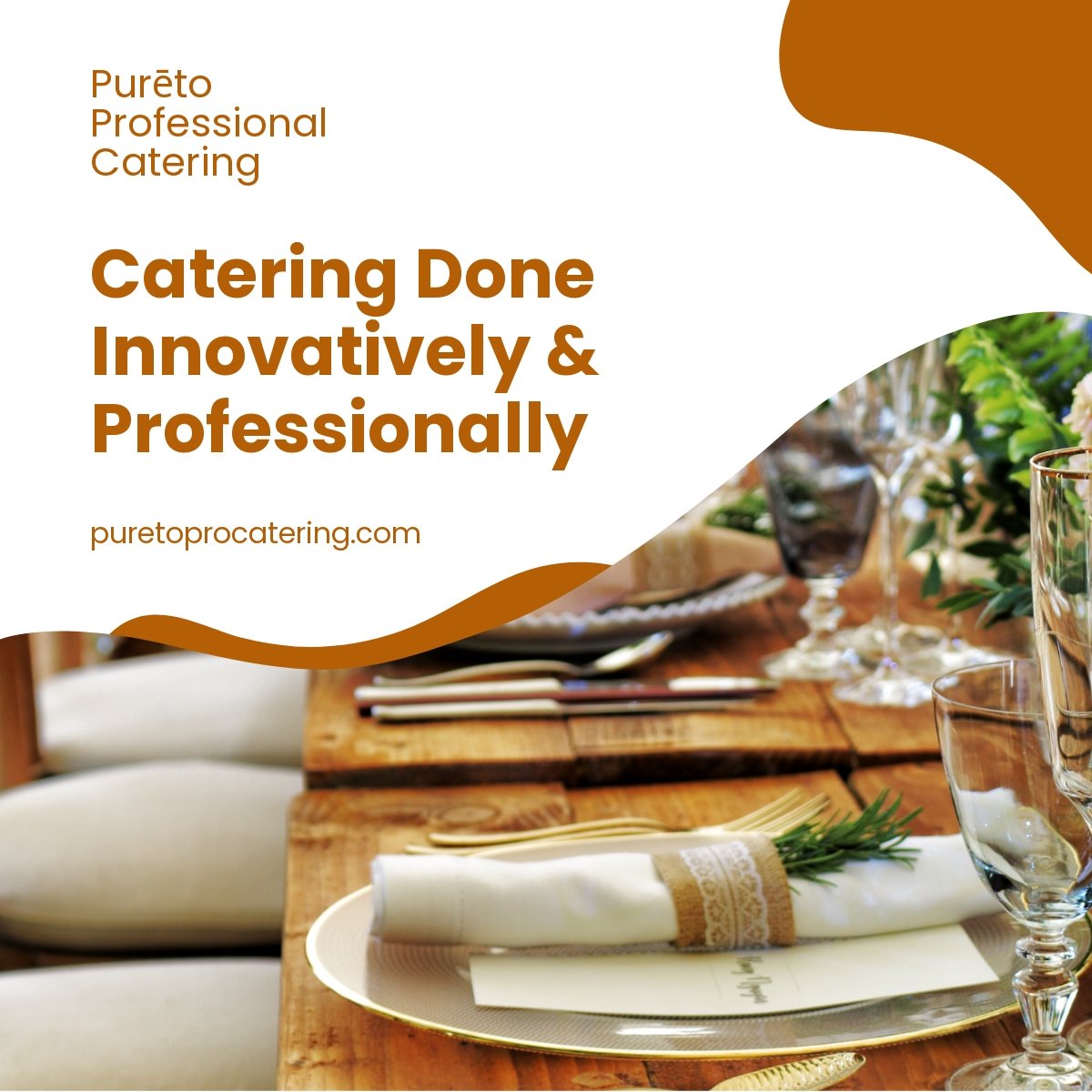 Professional Catering Services Linkedin Post Template