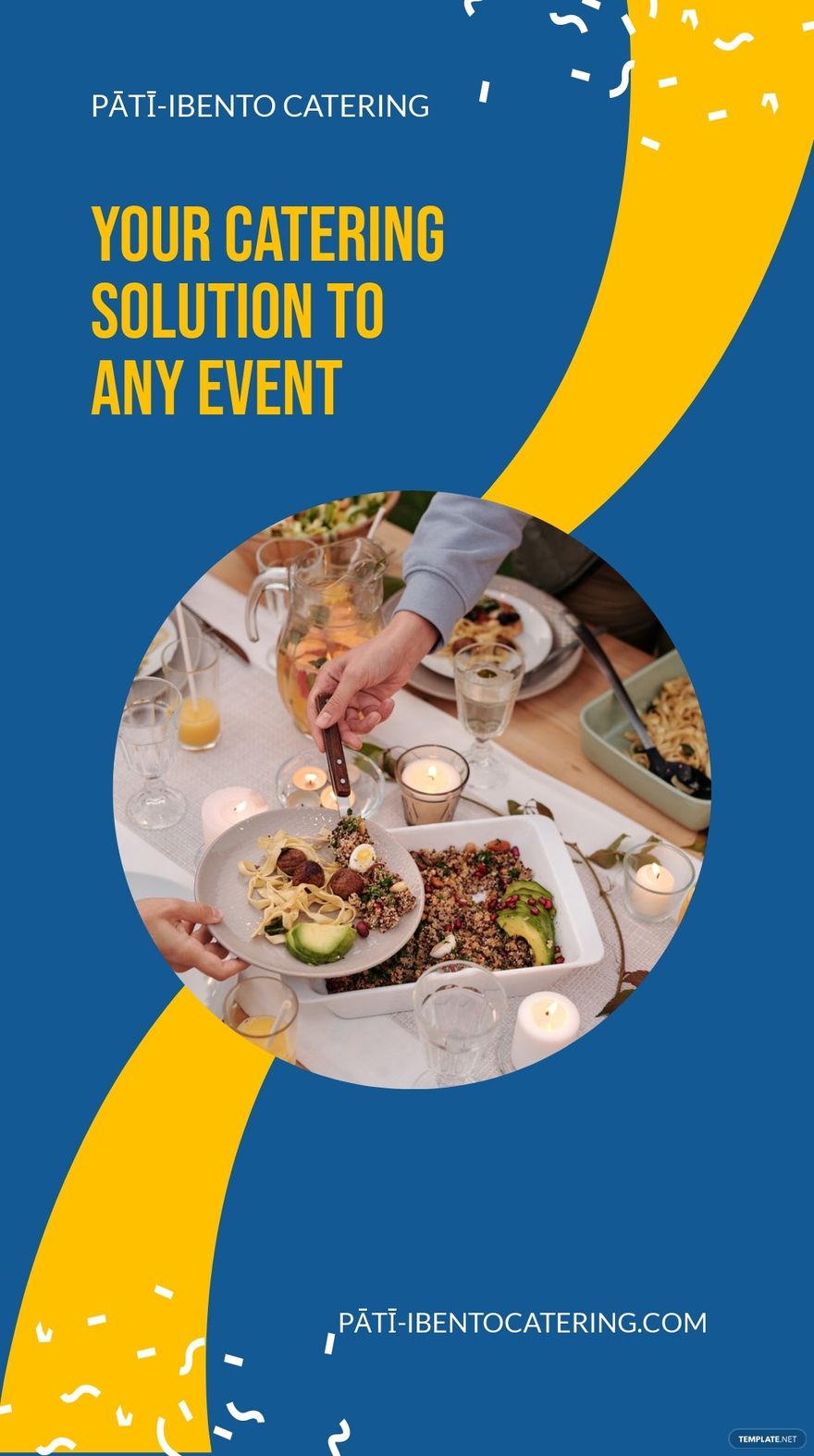 Free Event Catering Whatsapp Post Template