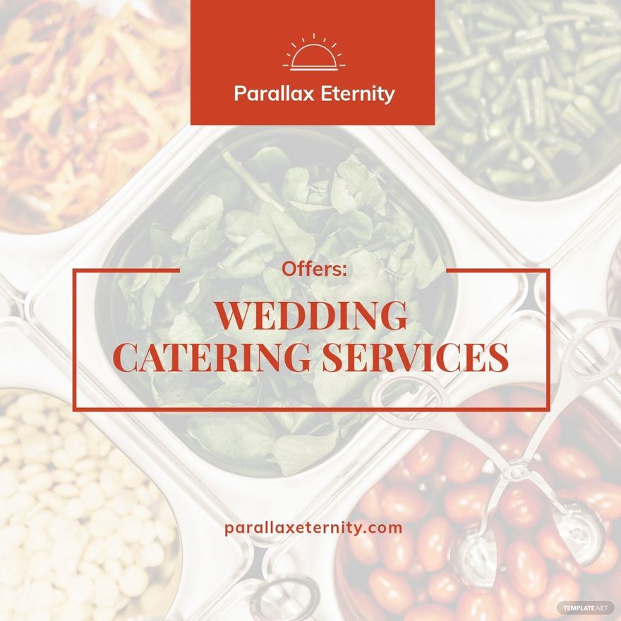 Wedding Catering Instagram Post Template