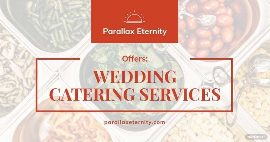 Wedding Catering Facebook Post Template