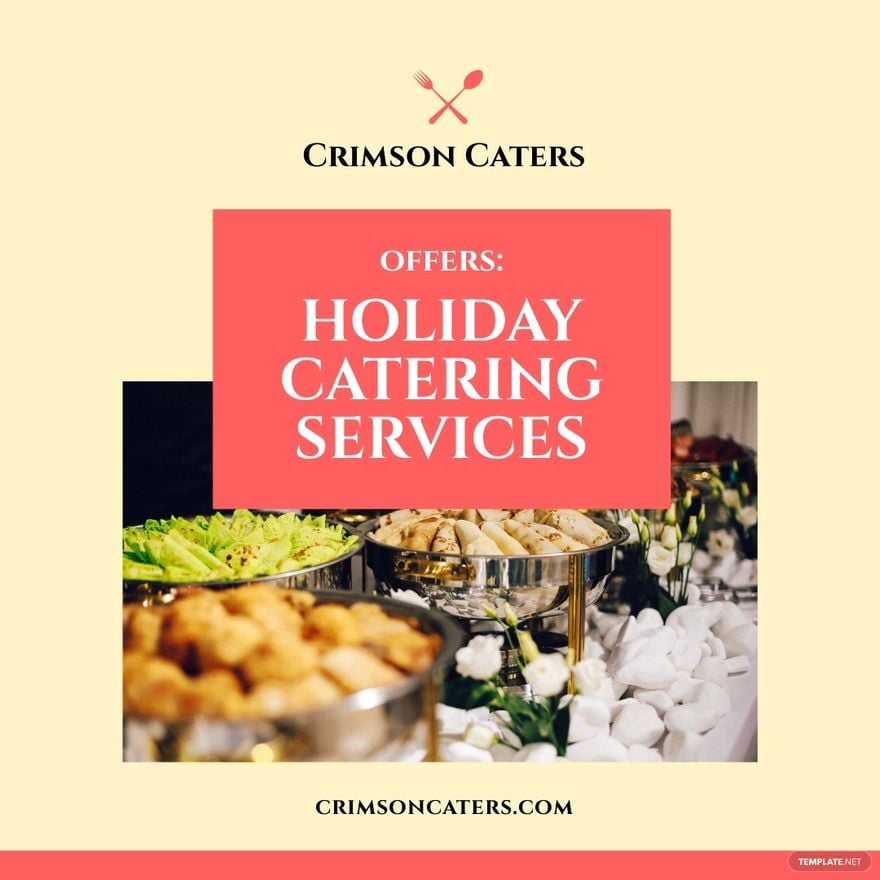 Holiday Catering Instagram Post Template
