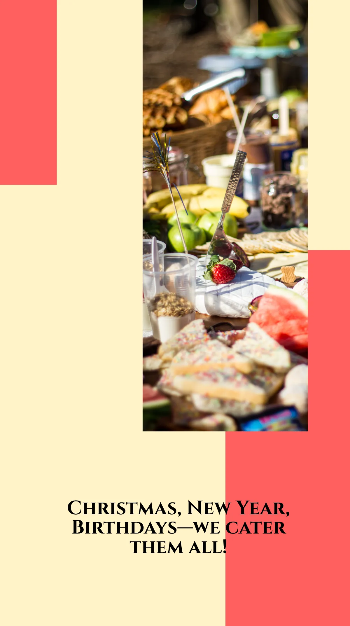 Free Holiday Catering Instagram Story Template to Edit Online