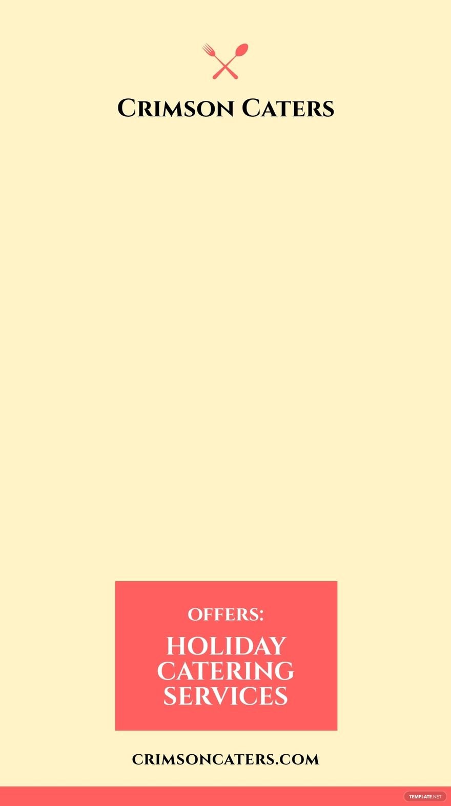 Holiday Catering Snapchat Geofilter Template