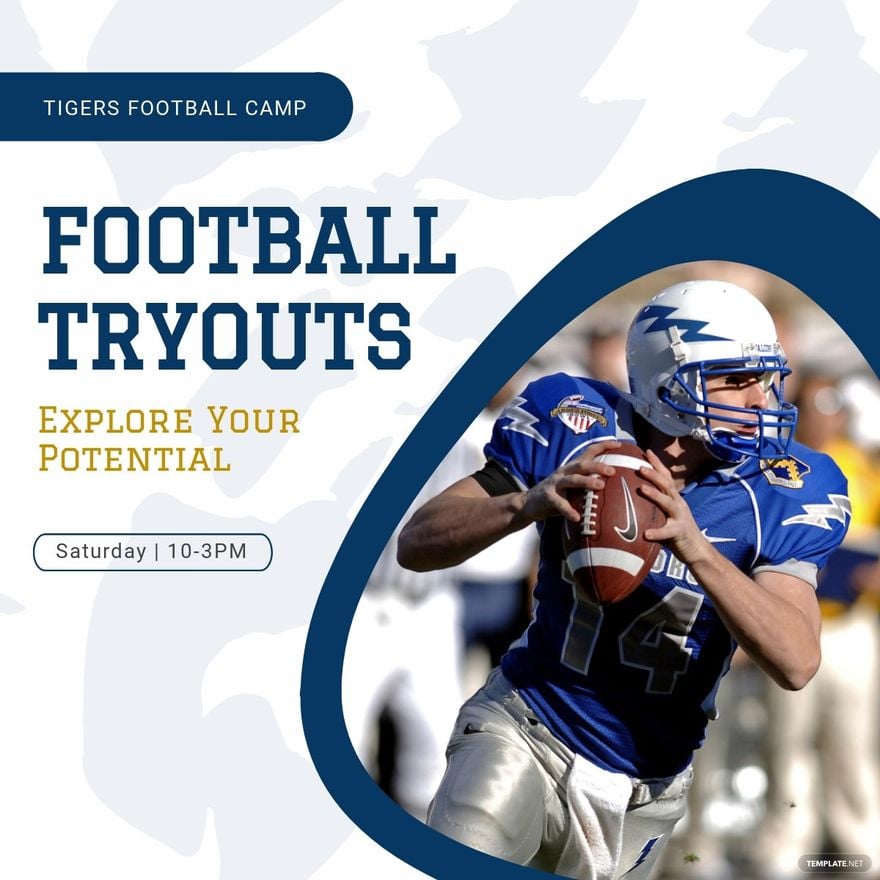 Free Sports Tryout LinkedIn Post Template
